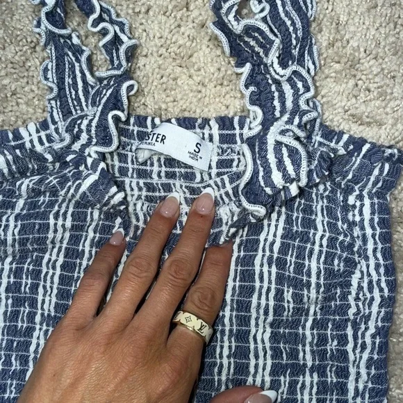 🖤Hollister Blue and White Striped Two-Piece Set - Picture 5 of 6